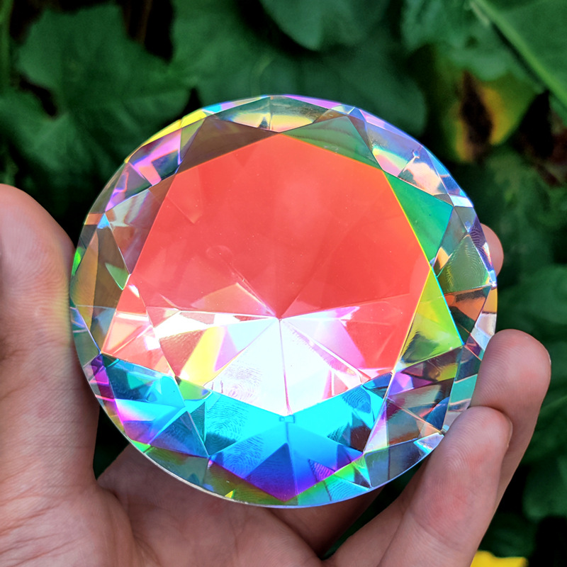 Paper Weight Crystal - 30-80 مللي متر AB الملونة K9