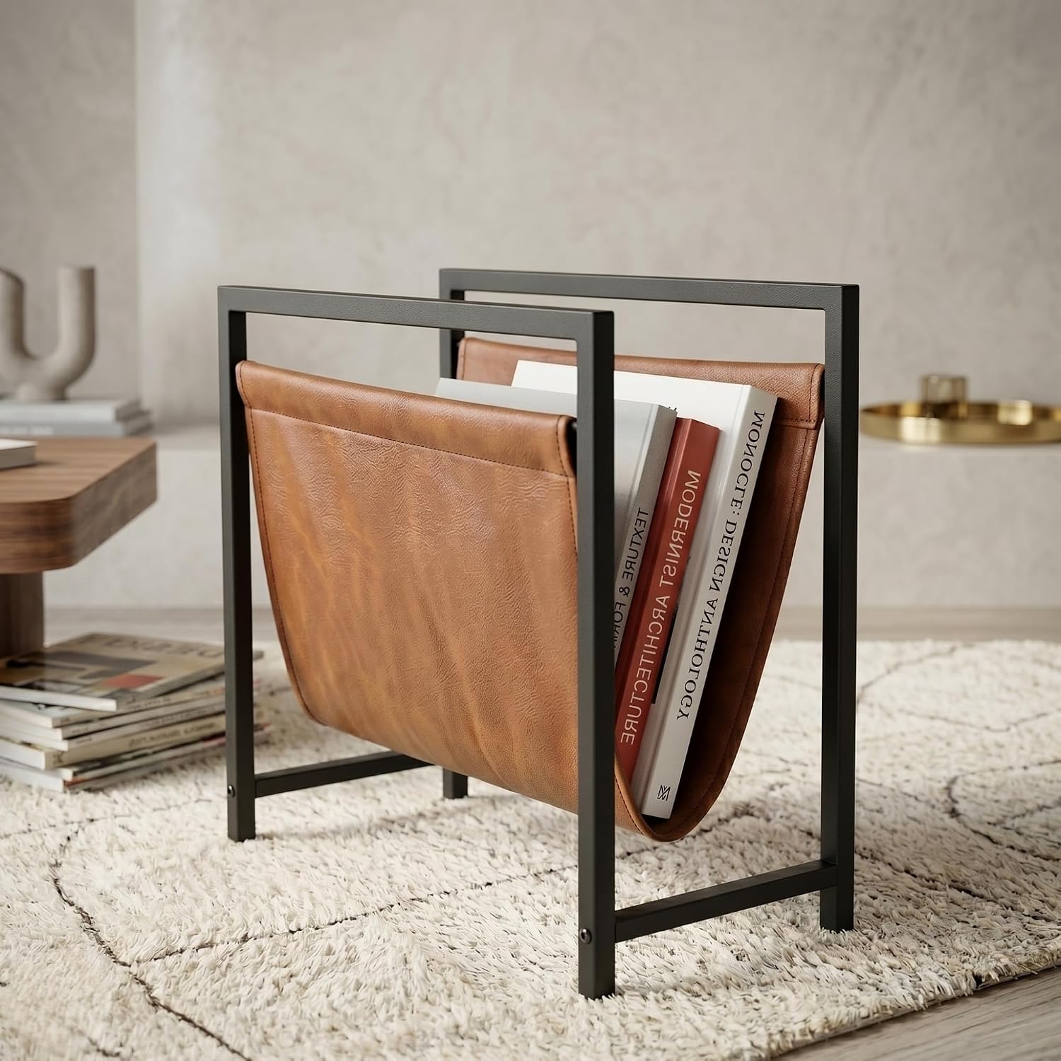 Magazine Holder Rack - حامل مجلات عصري لغرفة المعيشة والمكتب