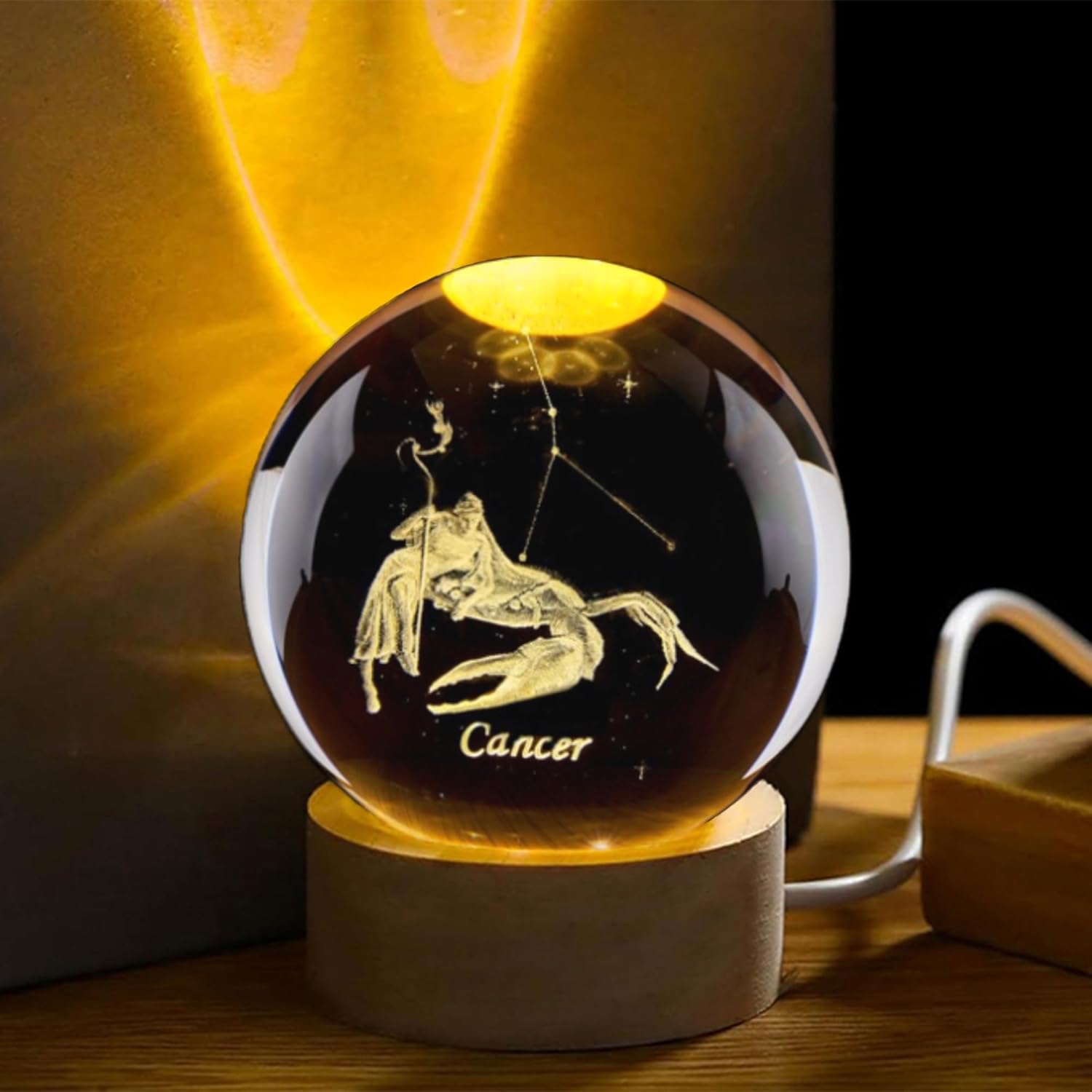 Paper Weight Crystal - كرة كريستال كوكبة السرطان ثلاثية الأبعاد