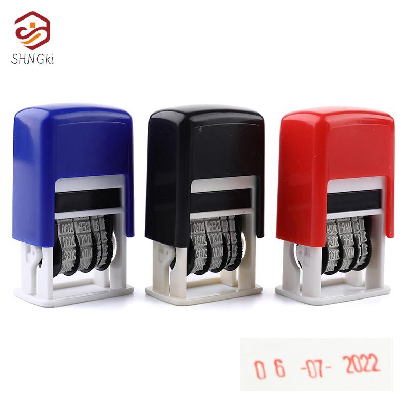 Rubber Date Stamp - ختم تاريخ لطيف باللغة الإنجليزية للمخطط