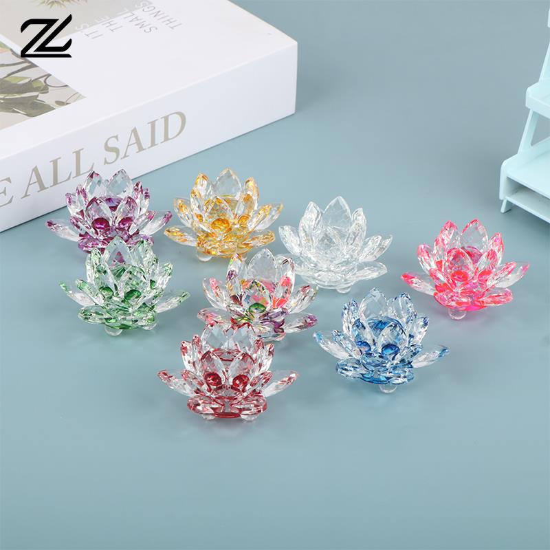 Paper Weight Crystal - 60 مللي متر الكوارتز كريستال زهرة