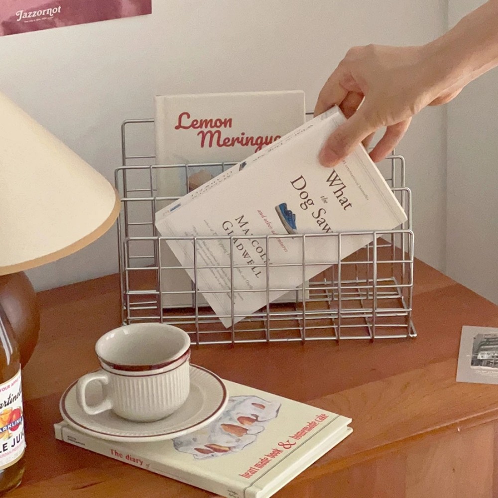 منظم معدني 3 طبقات للمفكرة ، ح - مراجعة Magazine Holder Rack وسعره