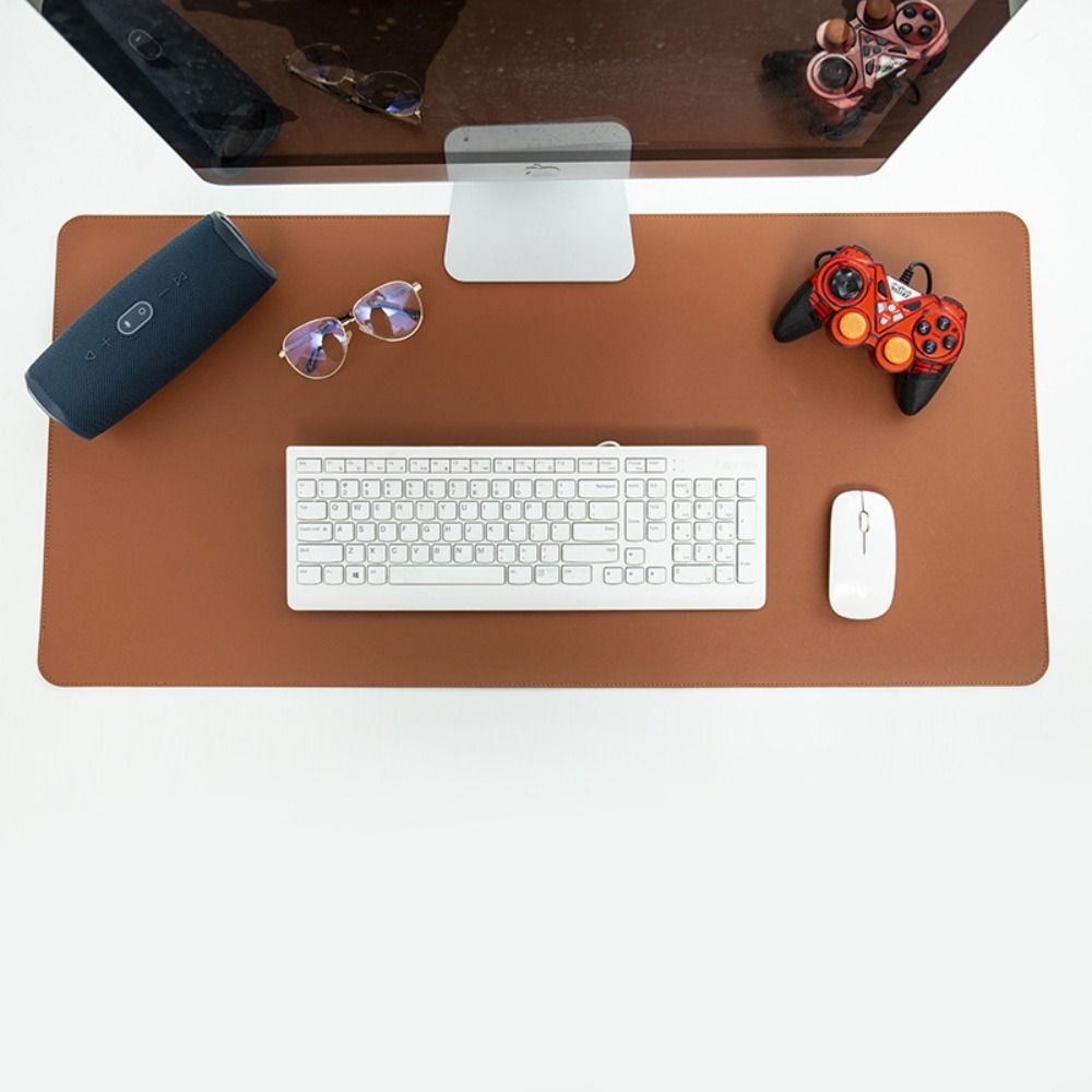 وسادة لوحة مفاتيح من الجلد الص - مراجعة Leather Desk Pad وسعره