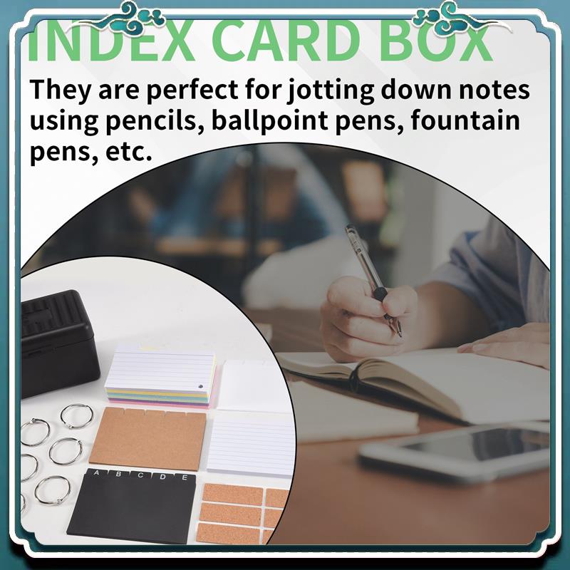 مجموعة حاملات بطاقات الفهرسة،  - مراجعة Card Index Box وسعره