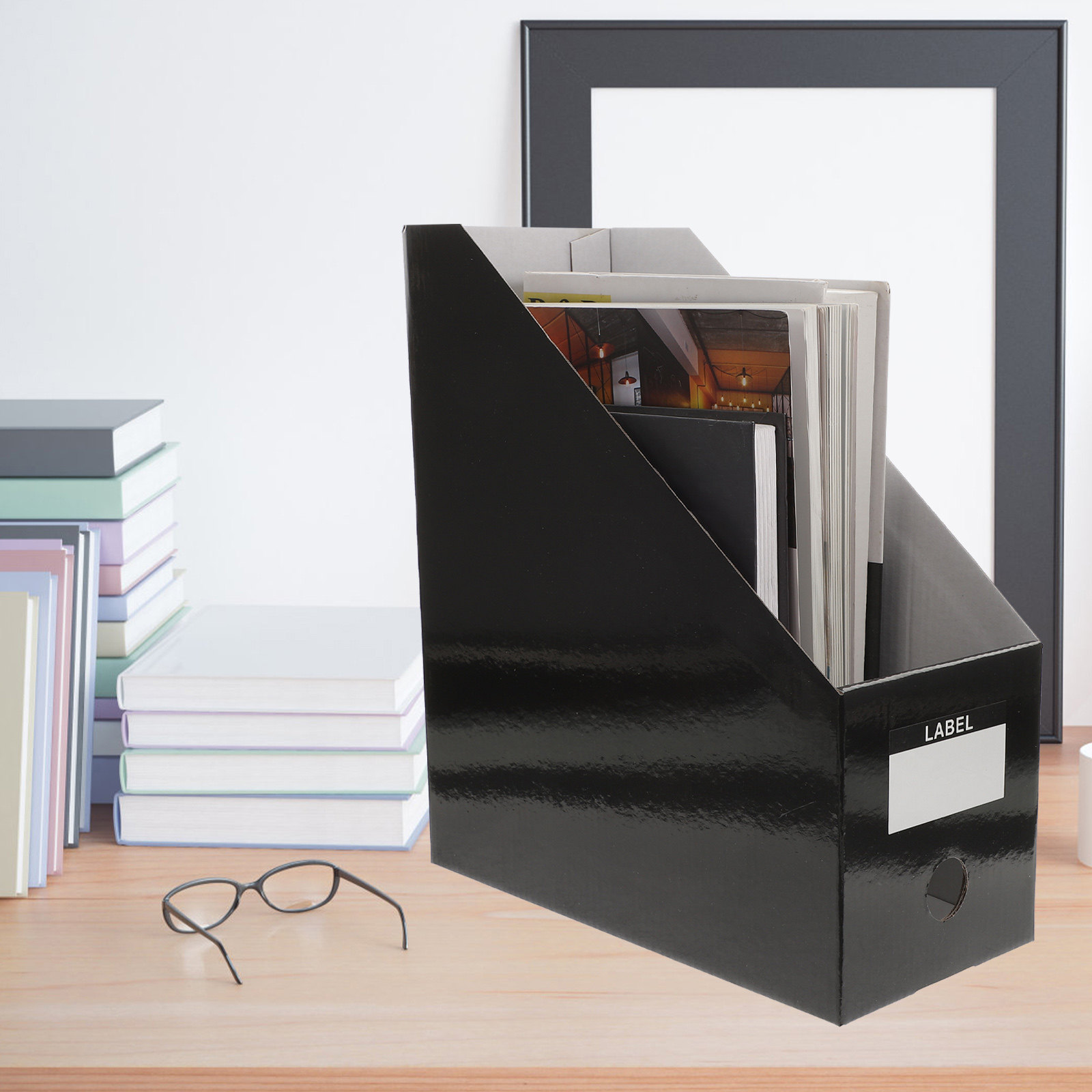 3 قطع منظم ملفات مكتبي، رف تخز - مراجعة Magazine Holder Rack وسعره