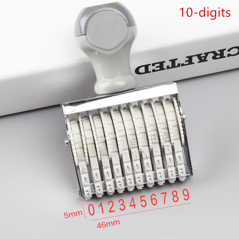 ختم رقمي محمول 8/10 رقم ، تاري - مراجعة Rubber Date Stamp وسعره