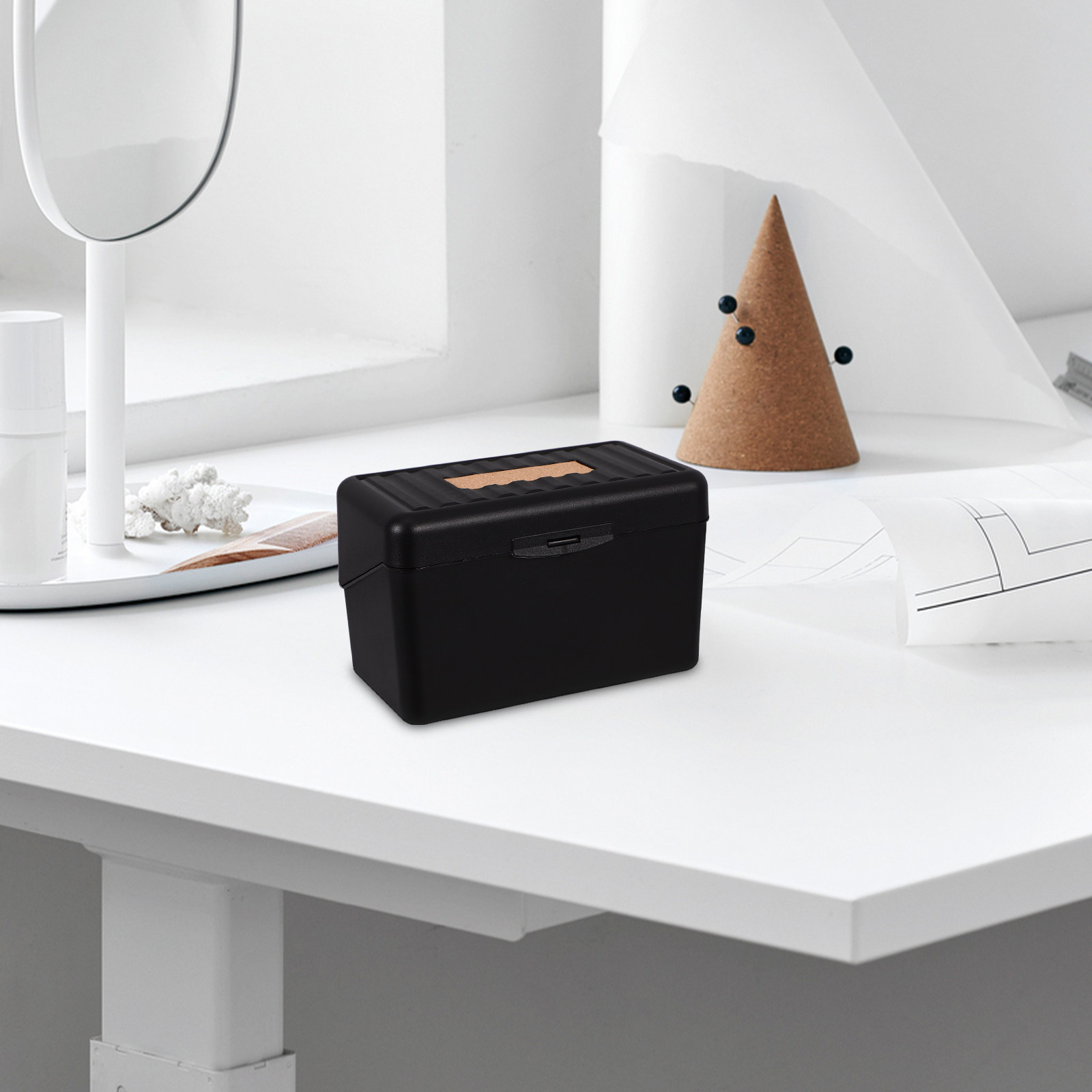 صندوق حامل بطاقات فاخر، منظم ب - مراجعة Index Card Holder وسعره