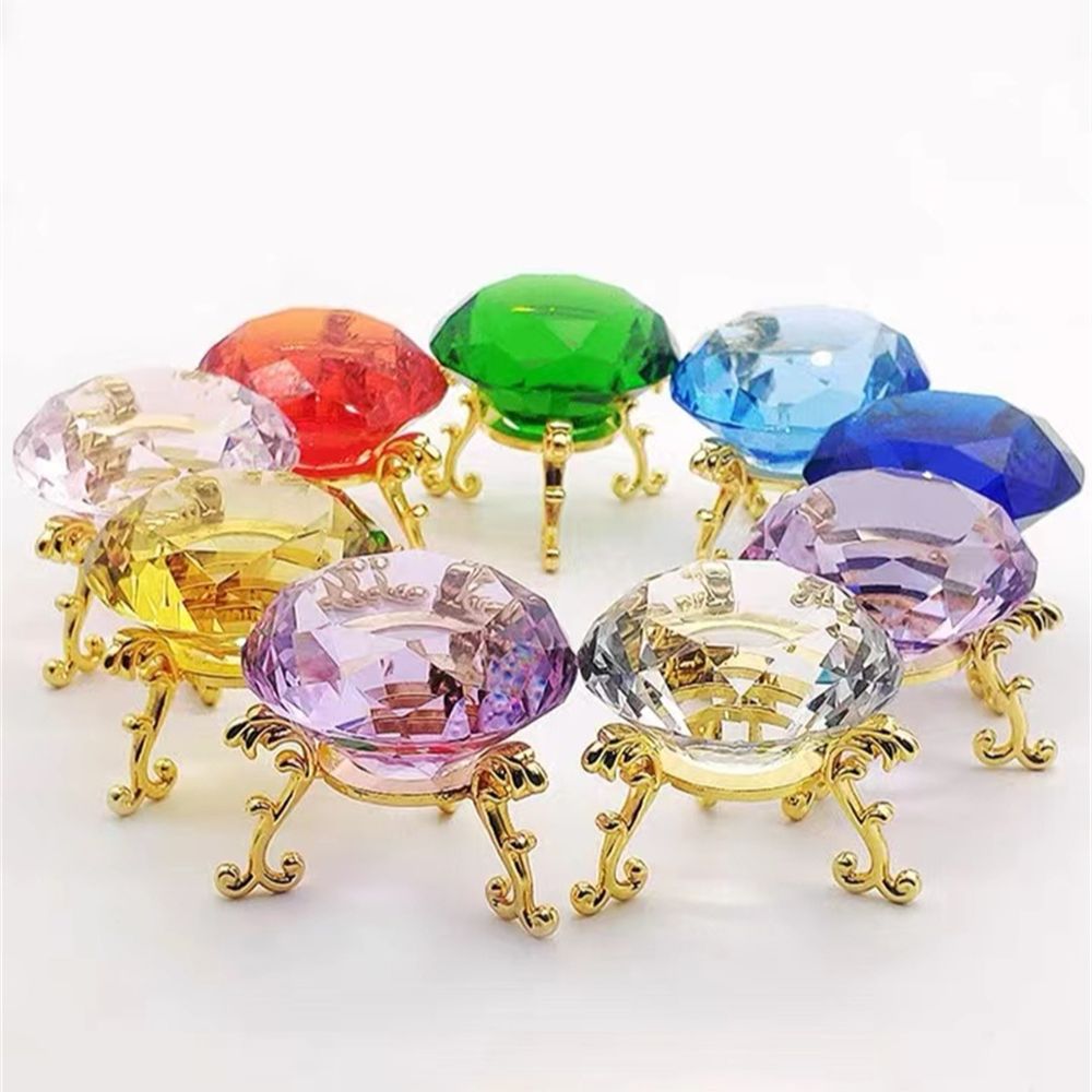 10 ألوان كريستال الماس على شكل - مراجعة Paper Weight Crystal وسعره