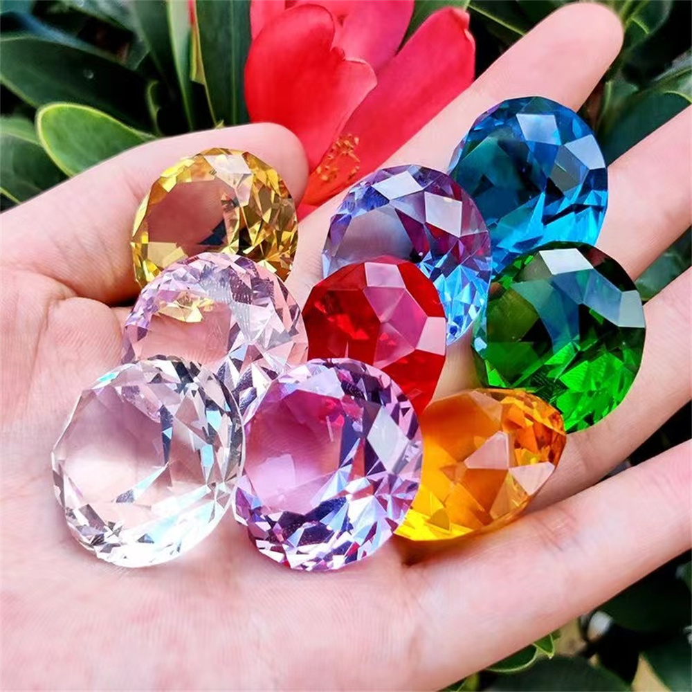 10 ألوان كريستال الماس على شكل - مراجعة Paper Weight Crystal وسعره