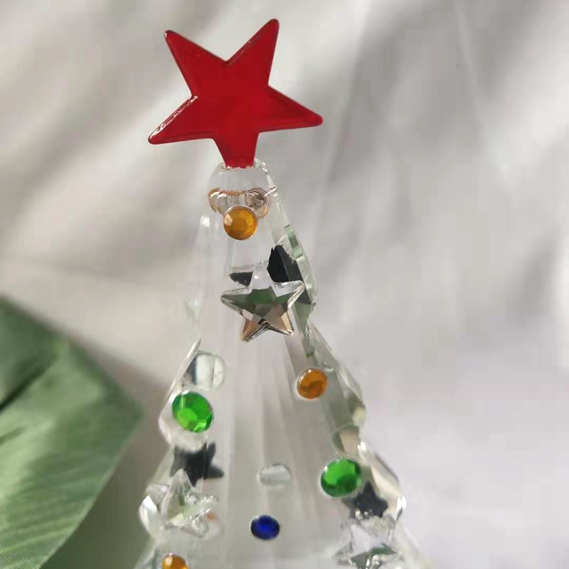 تمثال شجرة الكريسماس الكريستال - مراجعة Paper Weight Crystal وسعره